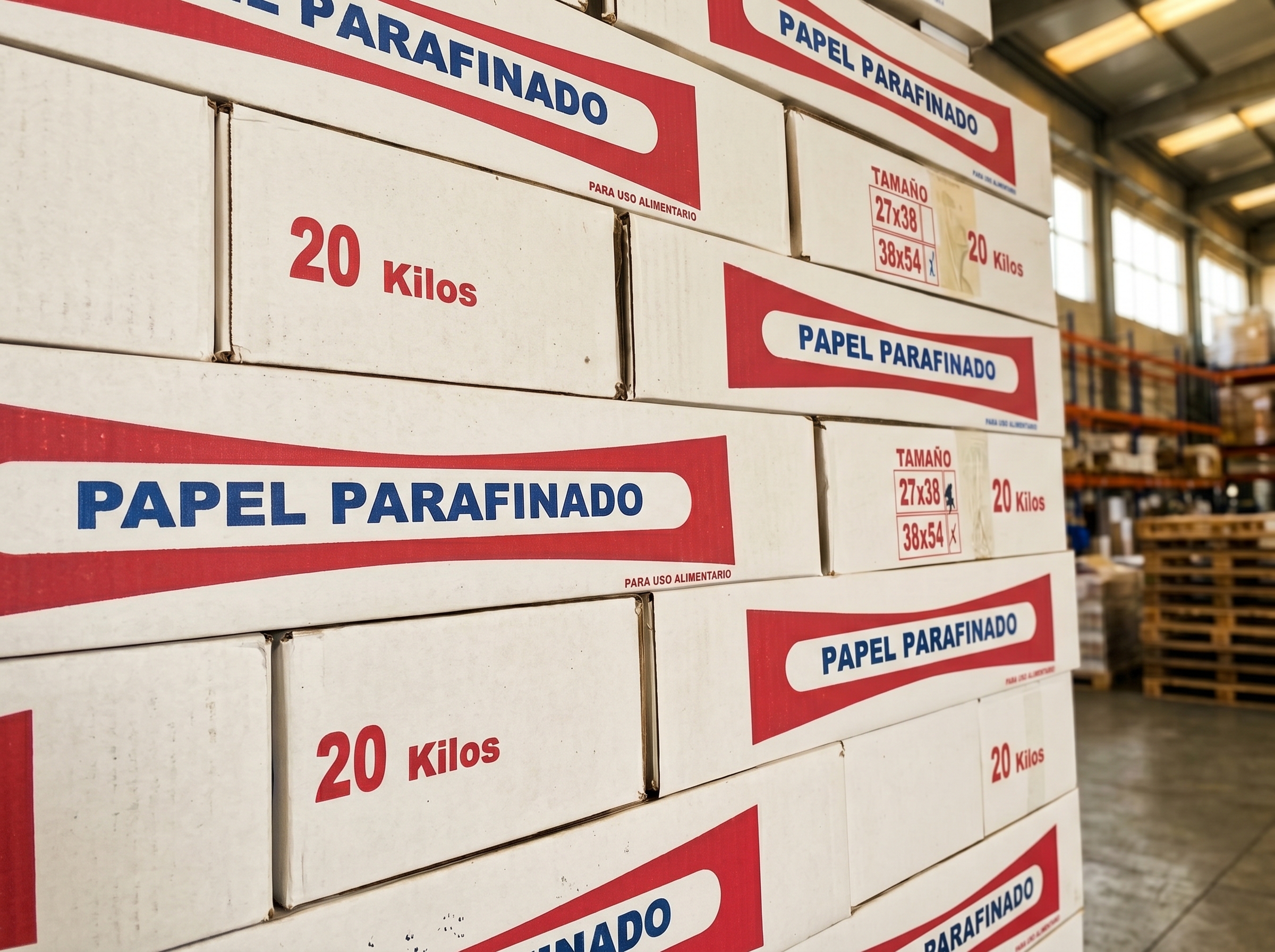 Cajas de 20 Kilos de Papel Parafinado Rona